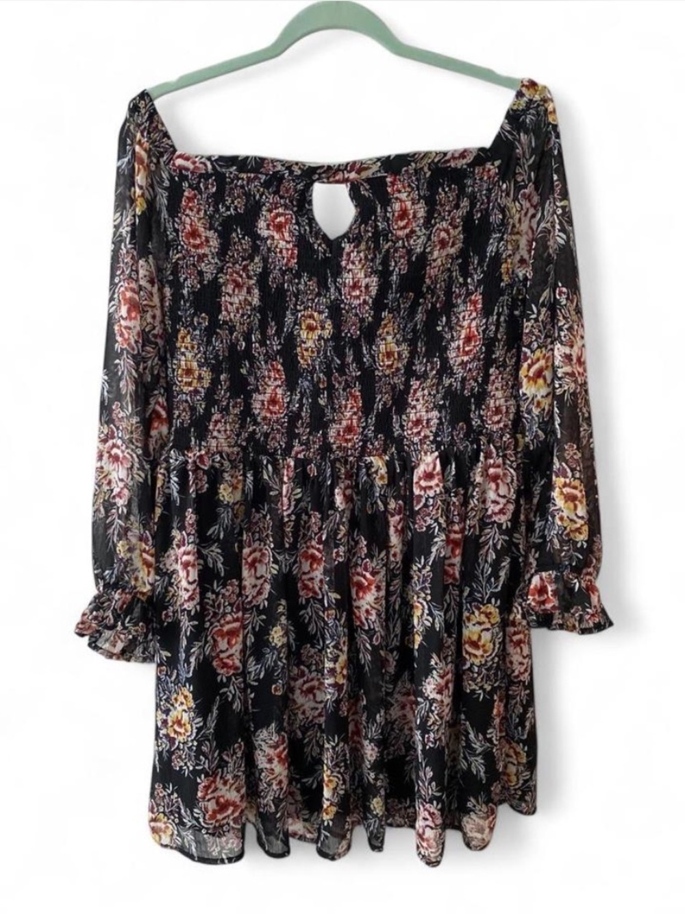 Xhilaration Black Floral Dress
